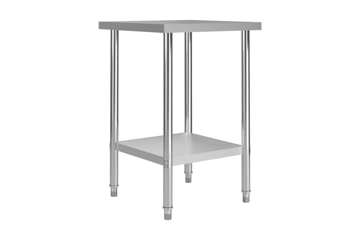 Arbeidsbord for kjøkken 60x60x85 cm rustfritt stål - Møbler - Bord - Avlastningsbord & sidobord - Brettbord og småbord