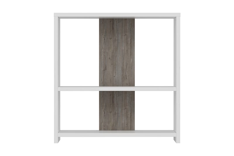 Sidebord Dosin 60 cm - Hvit/Mørkebrun - Møbler - Bord - Avlastningsbord & sidobord - Lampebord & sidebord