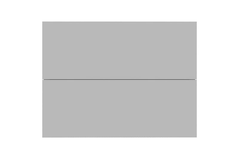 Nattbord 2 stk grå 40x30x30 cm sponplate - Grå - Møbler - Bord - Avlastningsbord & sidobord - Sengebord & nattbord