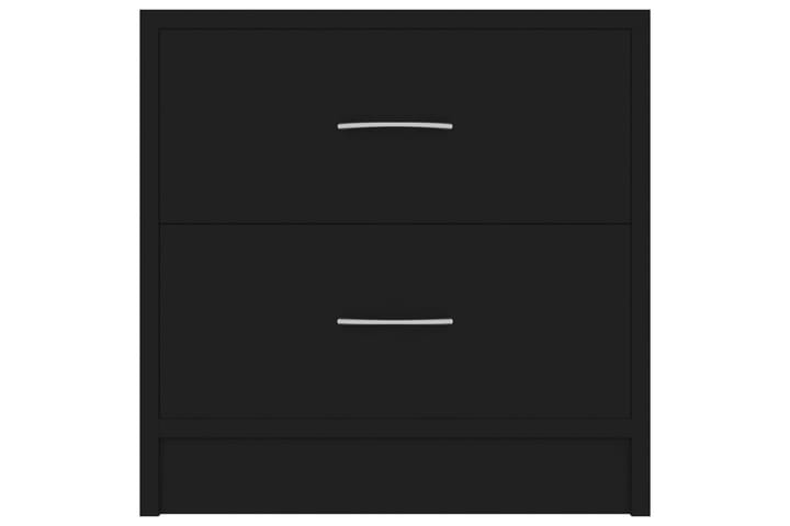 Nattbord 2 stk svart 40x30x40 cm sponplate - Svart - Møbler - Bord - Avlastningsbord & sidobord - Sengebord & nattbord
