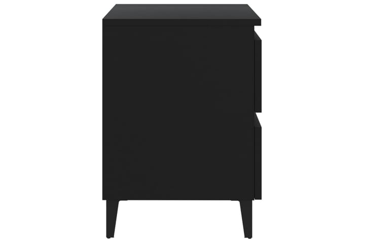 Nattbord 2 stk svart 40x35x50 cm sponplate - Svart - Møbler - Bord - Avlastningsbord & sidobord - Sengebord & nattbord