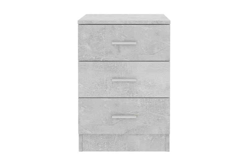 Nattbord betonggrå 38x35x56 cm sponplate - Grå - Møbler - Bord - Avlastningsbord & sidobord - Sengebord & nattbord