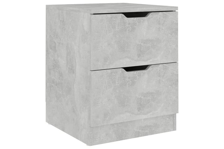 Nattbord betonggrå 40x40x50 cm sponplate - Grå - Møbler - Bord - Avlastningsbord & sidobord - Sengebord & nattbord