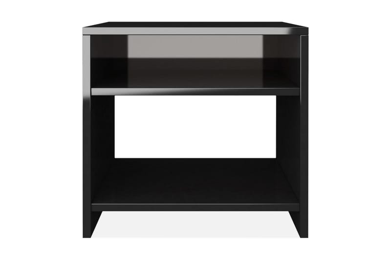 Nattbord høyglans svart 40x30x40 cm sponplate - Svart - Møbler - Bord - Sofabord