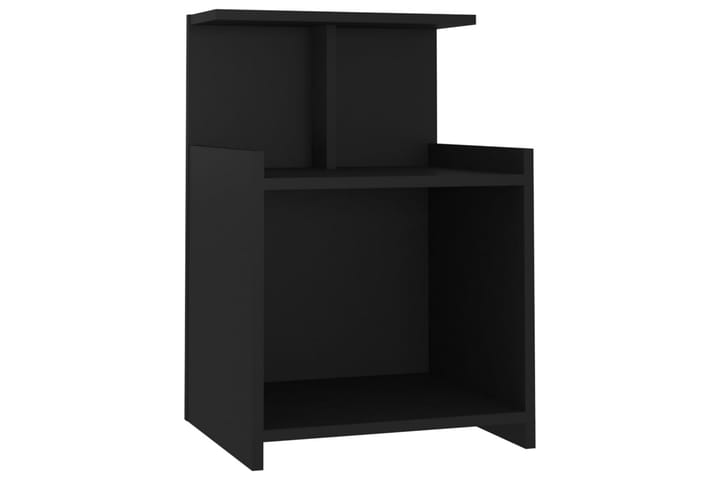 Nattbord svart 40x35x60 cm sponplate - Svart - Møbler - Bord - Avlastningsbord & sidobord - Sengebord & nattbord