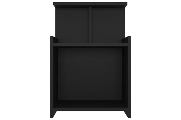 Nattbord svart 40x35x60 cm sponplate - Svart - Møbler - Bord - Avlastningsbord & sidobord - Sengebord & nattbord