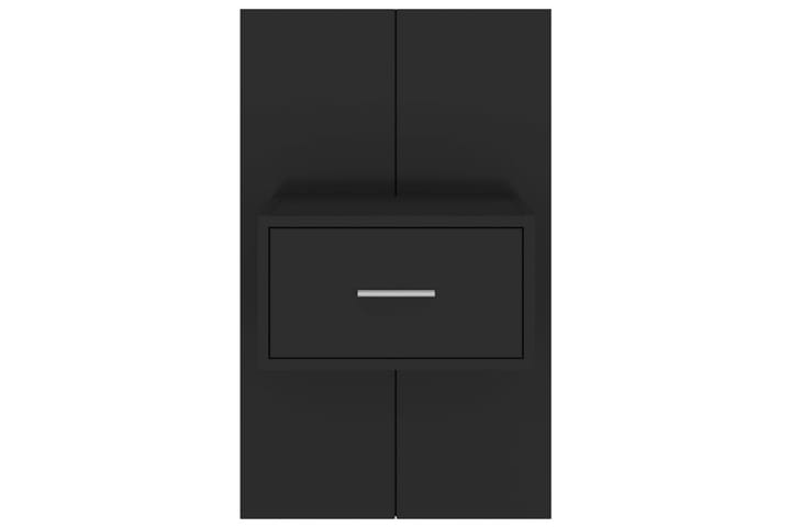Veggmontert nattbord svart konstruert tre - Svart - Oppbevaring - Oppbevaringsmøbler - Kommode