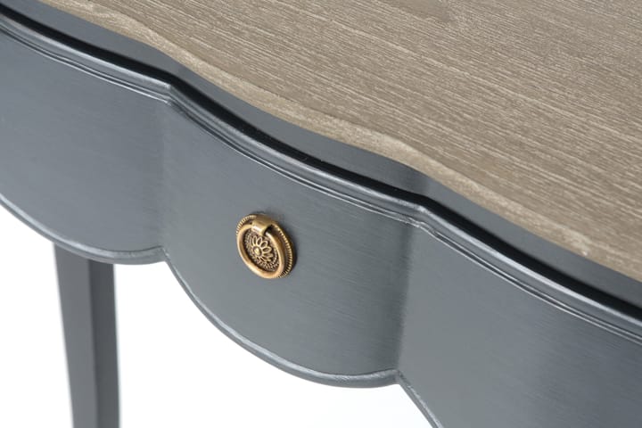 Avlastningsbord 110 cm - Mørkegrå | Tre | Natur - Møbler - Bord - Avlastningsbord & sidobord
