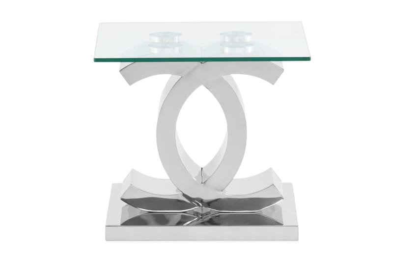 Avlastningsbord Decora 50 cm - Rustfritt Stål | Glass - Møbler - Bord - Avlastningsbord & sidobord