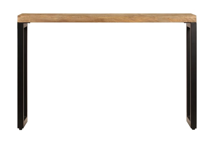 Konsollbord 120x35x76 cm heltre mango og stål - Beige|Svart - Møbler - Bord - Avlastningsbord & sidobord