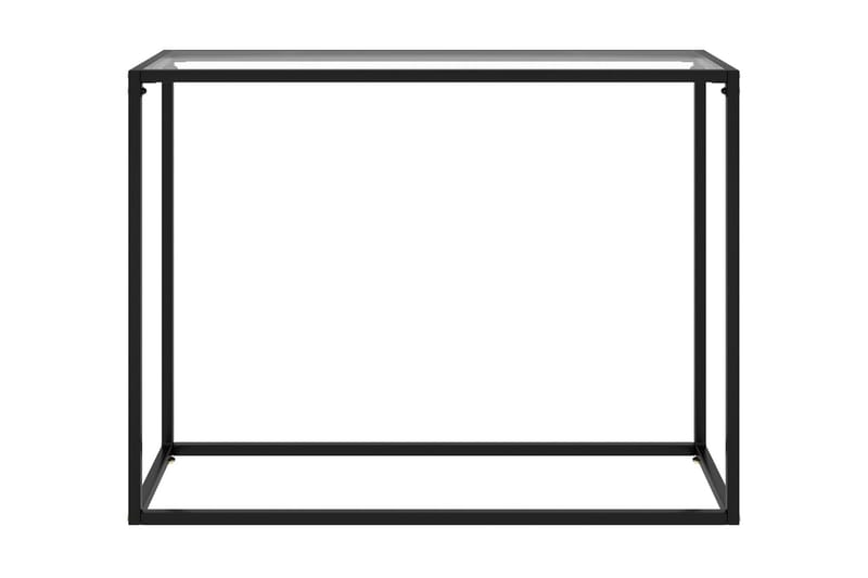 Konsollbord gjennomsiktig 100x35x75 cm herdet glass - Gjennomsiktig - Møbler - Bord - Avlastningsbord & sidobord