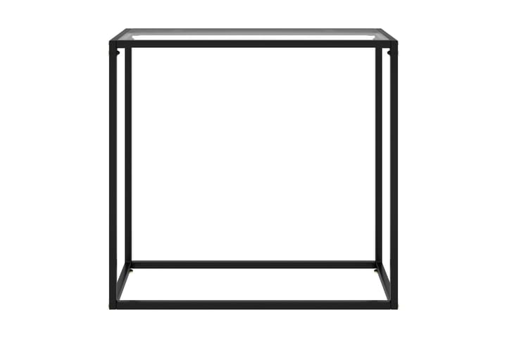 Konsollbord gjennomsiktig 80x35x75 cm herdet glass - Gjennomsiktig - Møbler - Bord - Avlastningsbord & sidobord