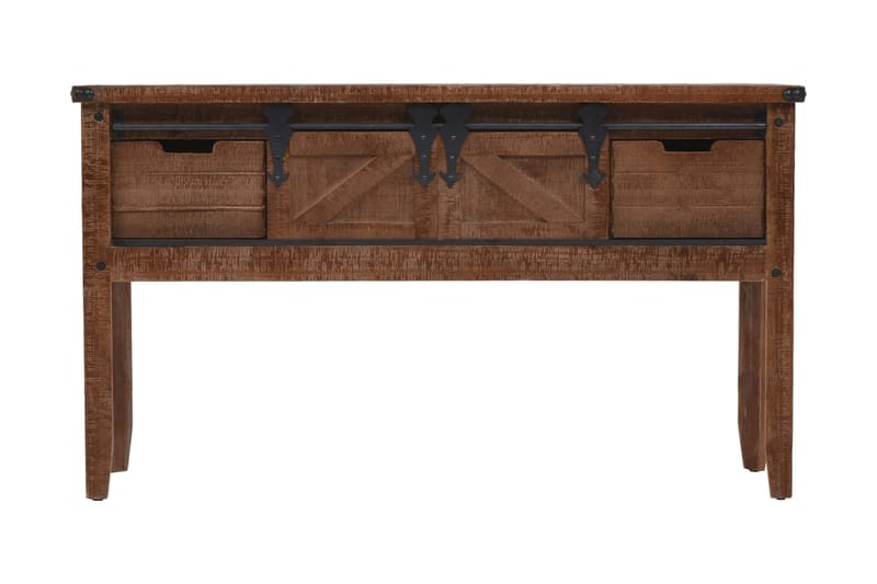 Konsollbord heltre gran 131x35,5x75 cm brun - Brun - Møbler - Bord - Avlastningsbord & sidobord