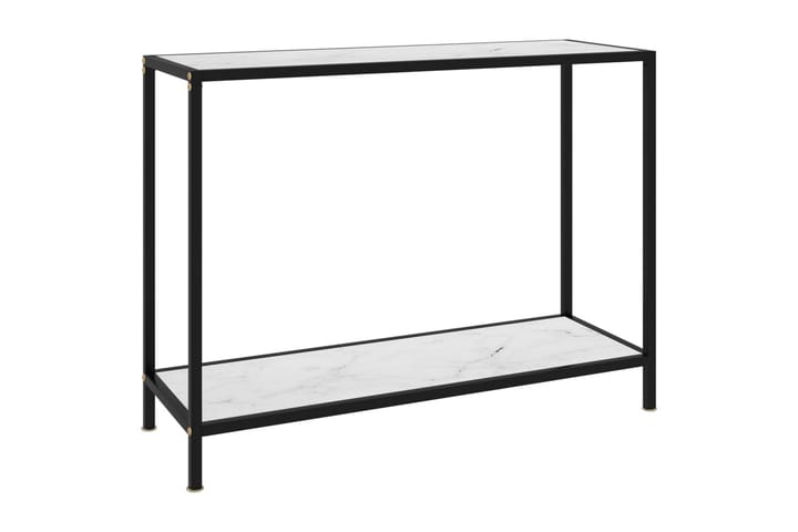 Konsollbord hvit 100x35x75 cm herdet glass - Hvit - Møbler - Bord - Spisebord & kjøkkenbord