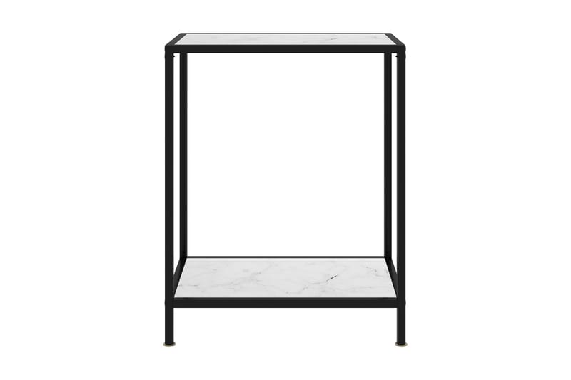 Konsollbord hvit 60x35x75 cm herdet glass - Hvit - Møbler - Bord - Avlastningsbord & sidobord
