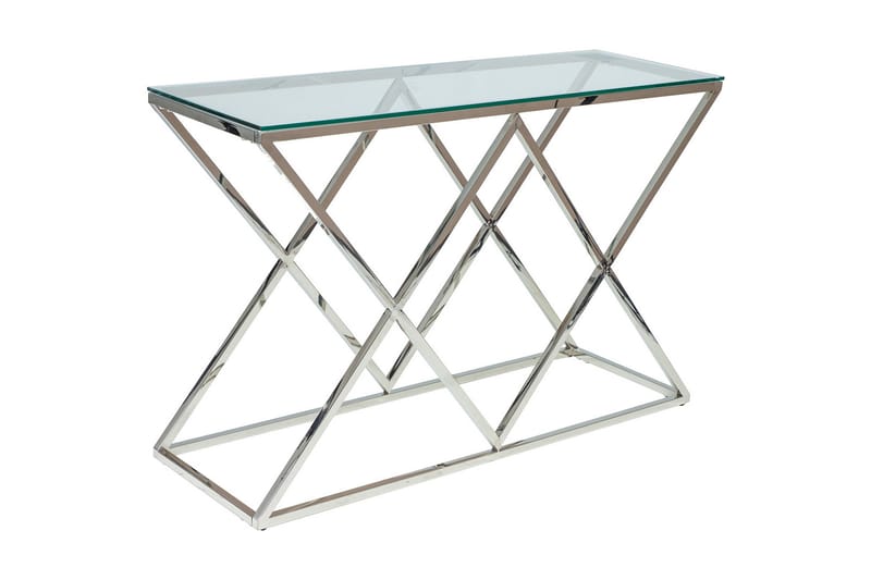 Konsollbord Kyodo 120 cm - Glass/Sølv - Møbler - Bord - Avlastningsbord & sidobord