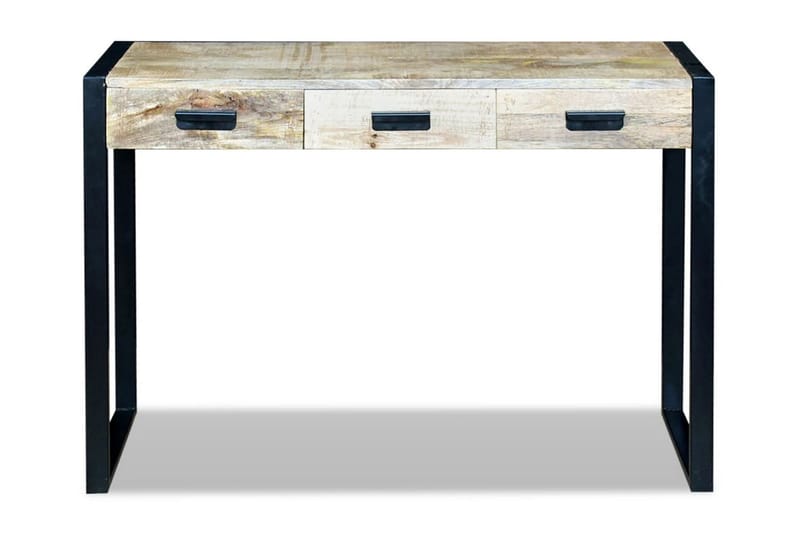Konsollbord med 3 skuffer heltre mango 110x35x78 cm - Brun - Oppbevaring - Oppbevaringsmøbler - Sideboard & skjenk