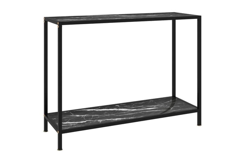 Konsollbord svart 100x35x75 cm herdet glass - Svart - Møbler - Bord - Avlastningsbord & sidobord