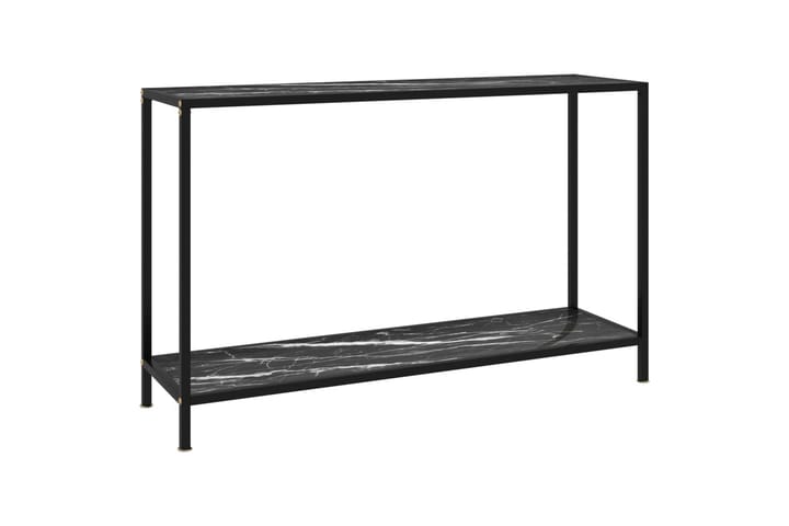 Konsollbord svart 120x35x75 cm herdet glass - Svart - Møbler - Bord - Avlastningsbord & sidobord