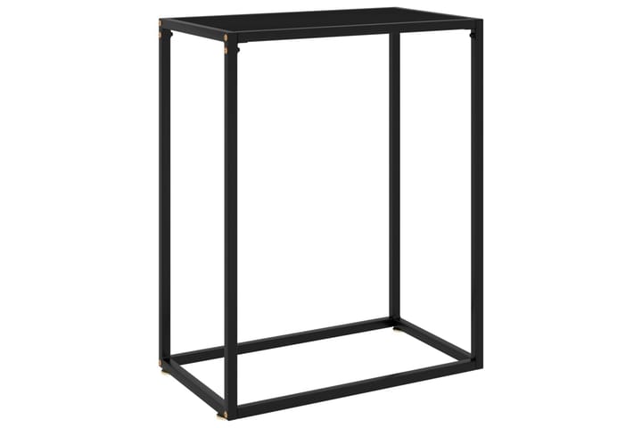 Konsollbord svart 60x35x75 cm herdet glass - Svart - Møbler - Bord - Avlastningsbord & sidobord