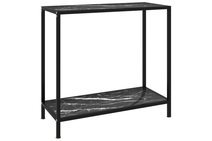 Konsollbord svart 80x35x75 cm herdet glass - Svart - Møbler - Bord - Avlastningsbord & sidobord