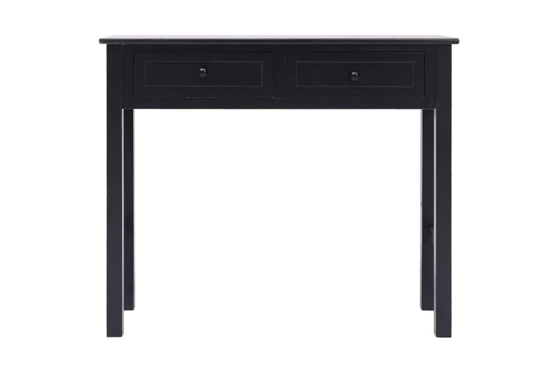 Konsollbord svart 90x30x77 cm tre