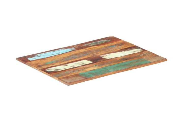 Rektangulær bordplate 60x80 cm 15-16 mm gjenvunnet heltre - Møbler - Bord - Bordben & tilbehør