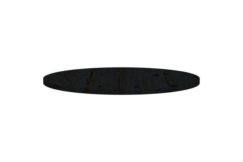 Bordplate svart 80x2,5 cm heltre furu - Svart - Møbler - Bord - Bordtilbehør - Ileggsplate