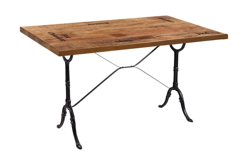 Bordplate Westbury 120x65 cm - Mango/Natur/Svart - Møbler - Bord - Spisebord & kjøkkenbord