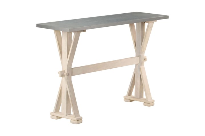 Konsollbord med sinktopp 118x35x76 cm heltre mango - Møbler - Bord - Bordtilbehør - Ileggsplate