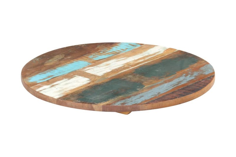 Rund bordplate 60 cm 25-27 mm gjenvunnet heltre - Møbler - Bord - Bordtilbehør - Ileggsplate