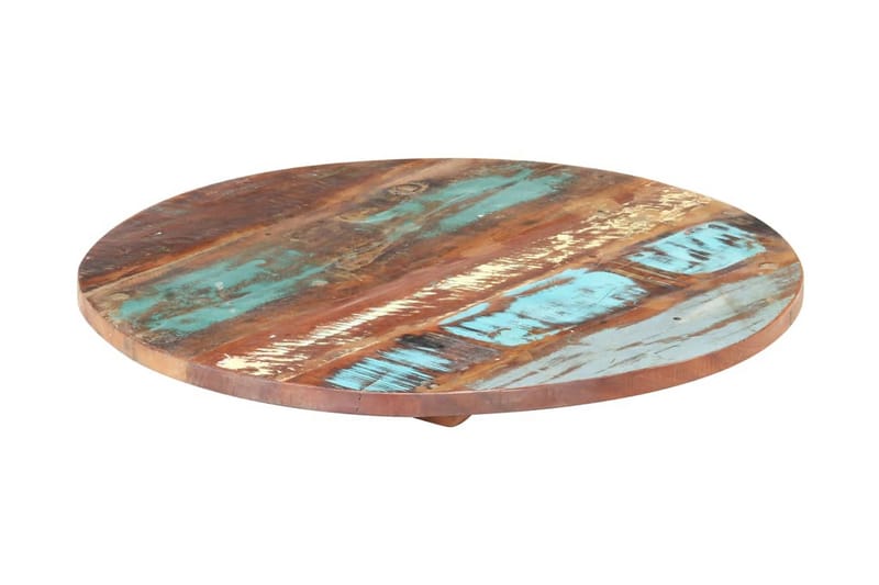 Rund bordplate 60 cm 25-27 mm gjenvunnet heltre - Møbler - Bord - Bordtilbehør - Ileggsplate