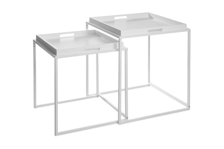 Brettbord Sett med 2 Hvit - Mogihome - Møbler - Bord - Konsollbord & avlastningsbord