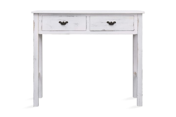 Konsollbord antikk hvit 90x30x77 cm tre - Hvit - Møbler - Bord - Konsollbord & avlastningsbord