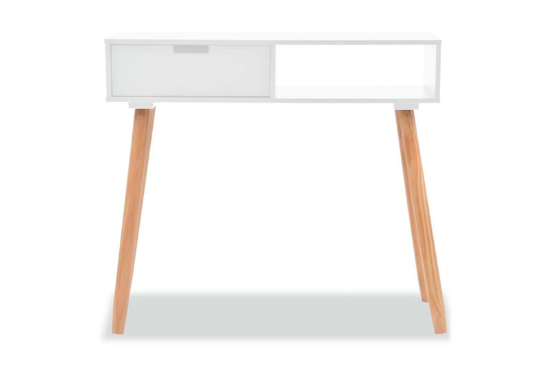 Konsollbord heltre furu 80x30x72 cm hvit - Hvit - Møbler - Bord - Konsollbord & avlastningsbord
