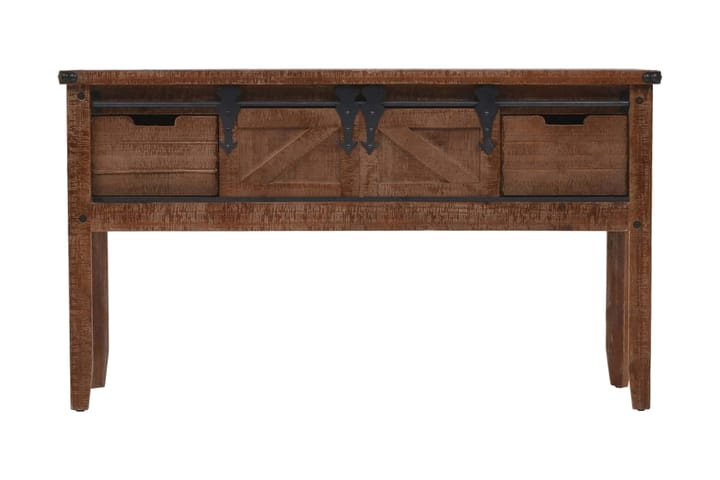 Konsollbord heltre gran 131x35,5x75 cm brun - Brun - Møbler - Bord - Konsollbord & avlastningsbord