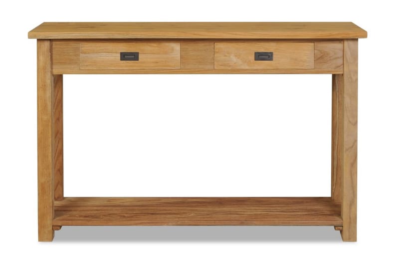 Konsollbord massiv teak 120x30x80 cm - Brun - Møbler - Bord - Konsollbord & avlastningsbord