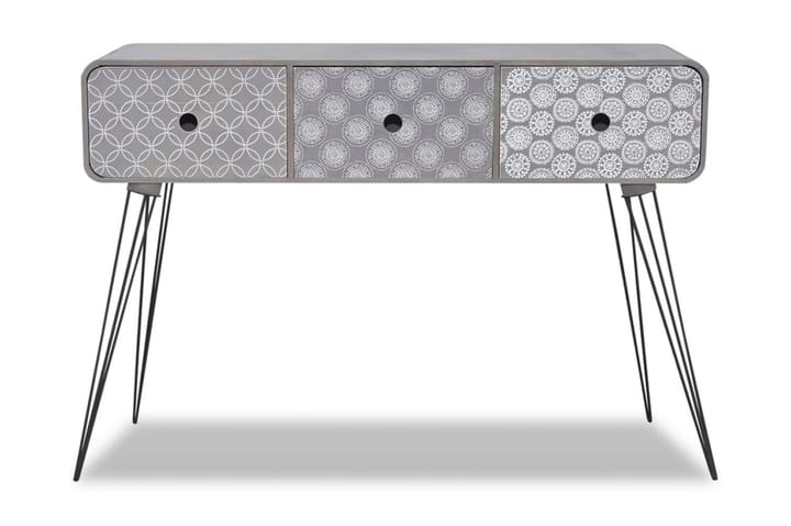 Konsollbord med 3 skuffer grå - Grå - Møbler - Bord - Konsollbord & avlastningsbord