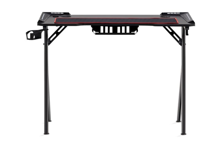 Gamingbord Zaritap LED-lys 100cm + Koppholder & Hodetelefonh - Svart - Møbler - Bord - Kontorbord - Gamingbord