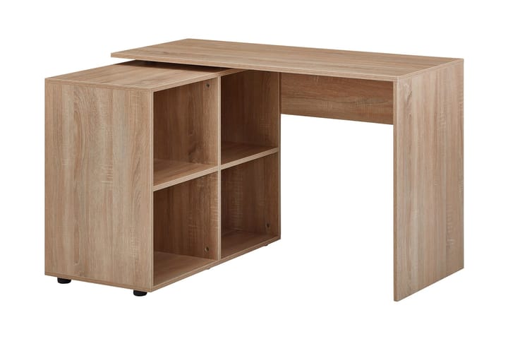 Hjørneskrivebord Gaddana 117 cm - Brun/Natur - Møbler - Bord - Kontorbord - Skrivebord - Hjørneskrivebord