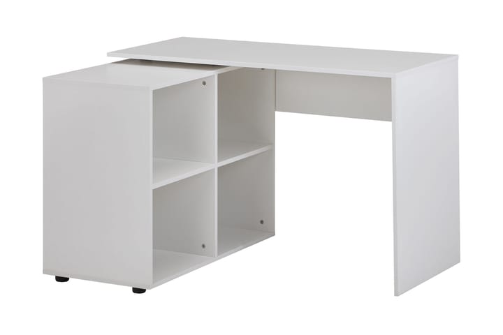 Hjørneskrivebord Gaddana 117 cm - Hvit - Møbler - Bord - Spisebord & kjøkkenbord