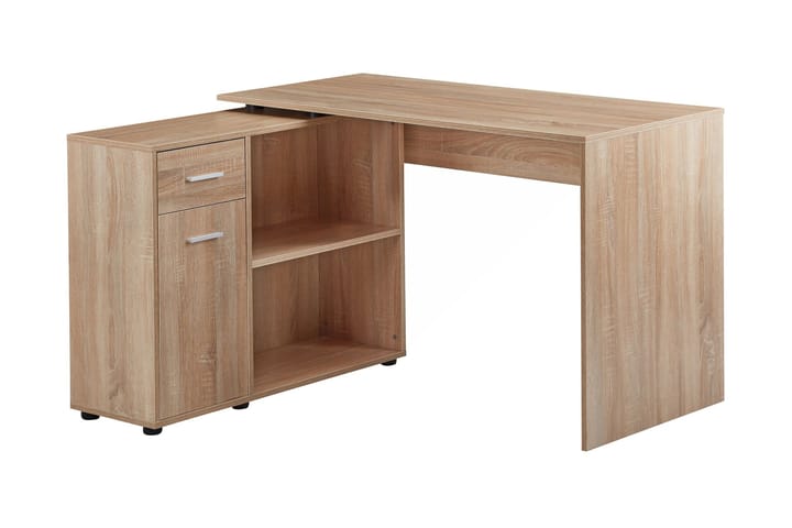 Hjørneskrivebord Gaddana 120 cm - Brun/Natur - Møbler - Bord - Kontorbord - Skrivebord - Hjørneskrivebord