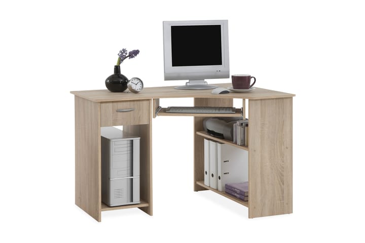 Hjørneskrivebord Masselli - Natur - Møbler - Bord - Kontorbord - Skrivebord - Hjørneskrivebord