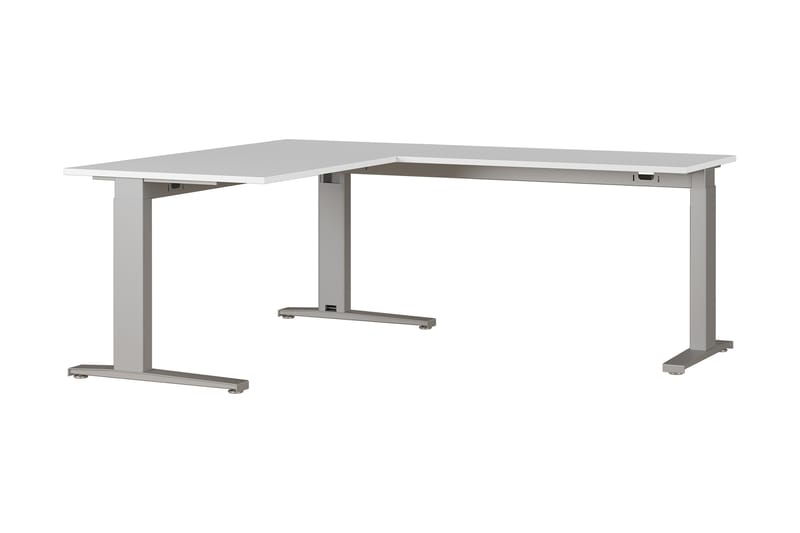 Hjørneskrivebord Sontiz - Grå - Møbler - Bord - Kontorbord - Skrivebord - Hjørneskrivebord