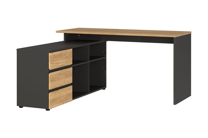 Hjørneskrivebord Vesuvi 146x145x75 cm - Multifarget - Møbler - Bord - Kontorbord - Skrivebord - Hjørneskrivebord