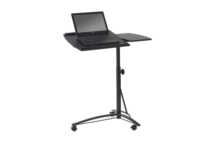 Databord Exmouth 73 cm - Svart - Møbler - Bord - Kontorbord - Skrivebord - Hev og senkbart skrivebord