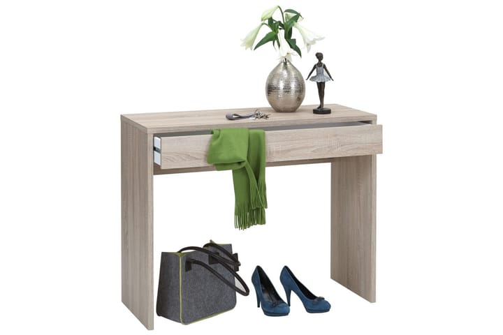 FMD Skrivebord med bred skuff 100x40x80 cm eik - Møbler - Bord - Kontorbord - Skrivebord - Hjørneskrivebord