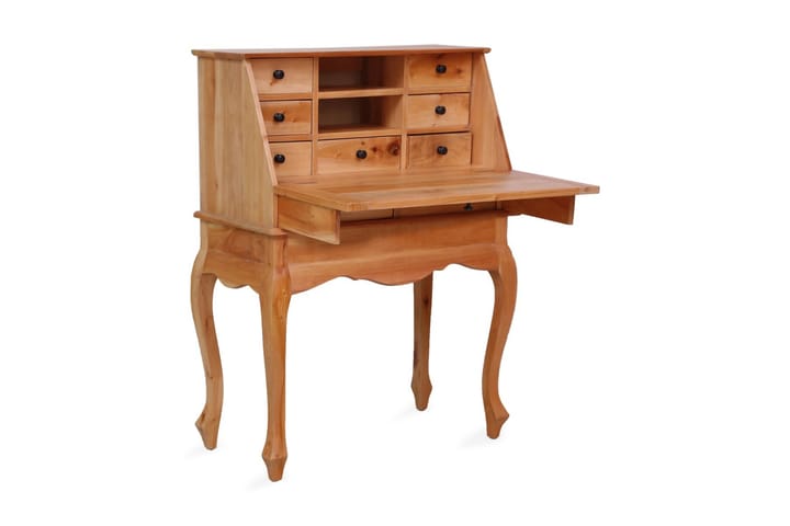 Sekretӕrbord 78x42x103 cm heltre mahogni - Brun - Møbler - Bord - Kontorbord - Skrivebord