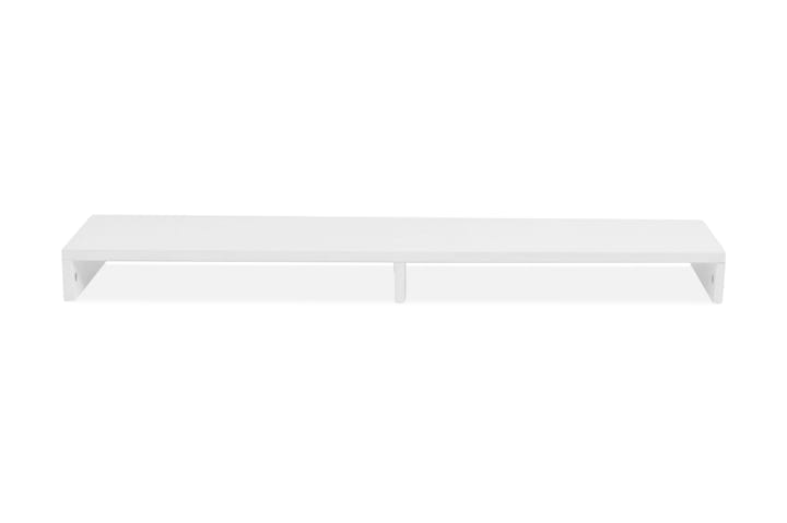 Skjermstativ sponplate 118x23,5x9 cm hvit - Hvit - Møbler - Bord - Kontorbord - Skrivebord