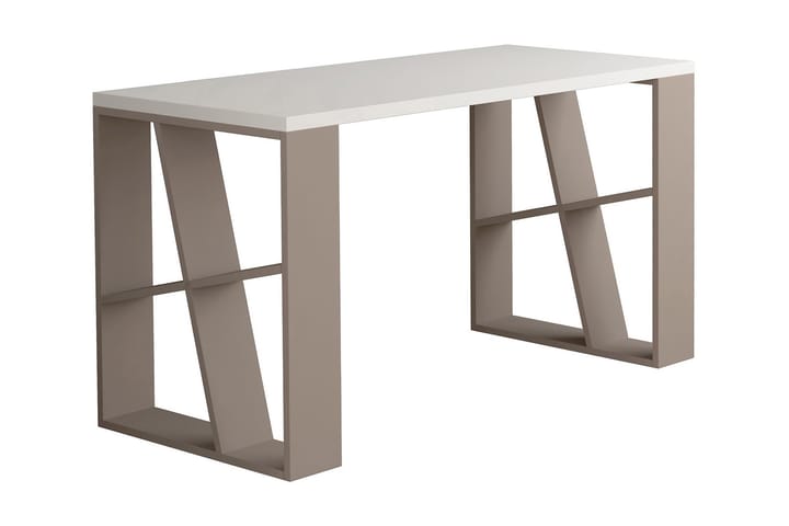 Skrivebord Adong 140 cm - Hvit/Brun - Møbler - Bord - Kontorbord - Skrivebord
